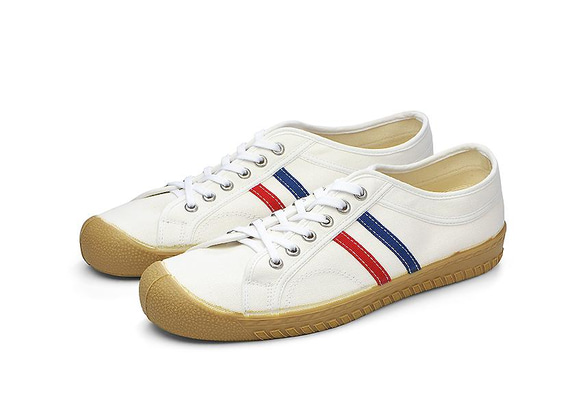 INN-STANT　CANVAS SHOES　#103 WHITE/RED-BLUE(GUM SOLE)