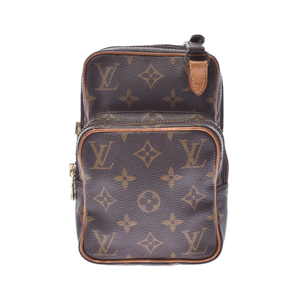 LOUIS VUITTON ルイヴィトン モノグラム ミニアマゾン ブラウン M45238 ユニセックス ショルダーバッグ Cランク 中古 