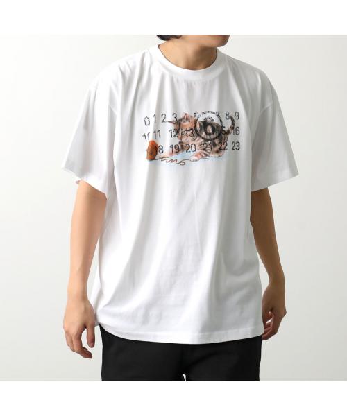 MM６　メゾンマルジェラ/MM6 半袖 Tシャツ SH0GC0015 S23588 キャット プリ･･･