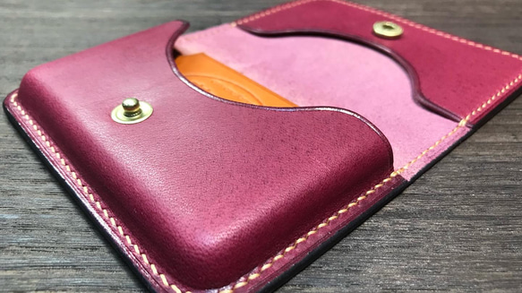 card case【縁】italian leather