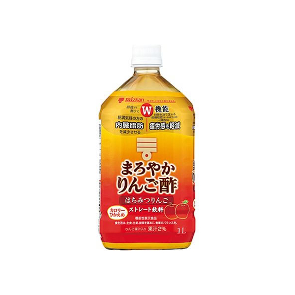 ミツカン まろやかりんご酢 はちみつりんご ストレート 1L FCU8993-79633