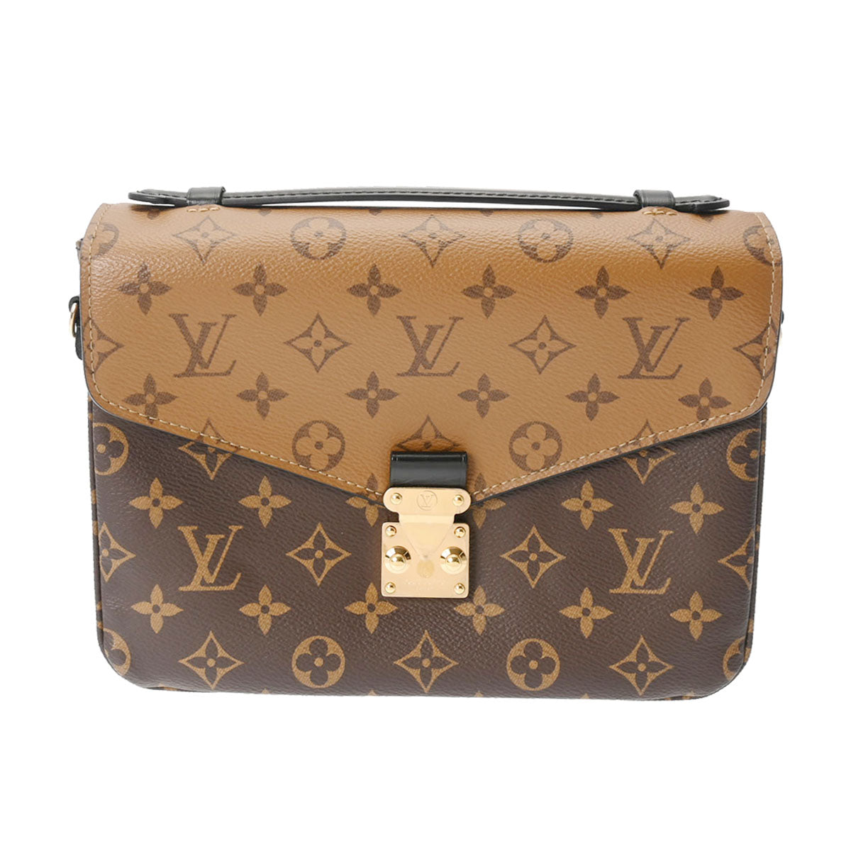 LOUIS VUITTON ルイヴィトン モノグラムリバース ポシェットメティス MM ブラウン M44876 レディース モノグラムリバース キャンバス 2WAYバッグ Aランク 中古 