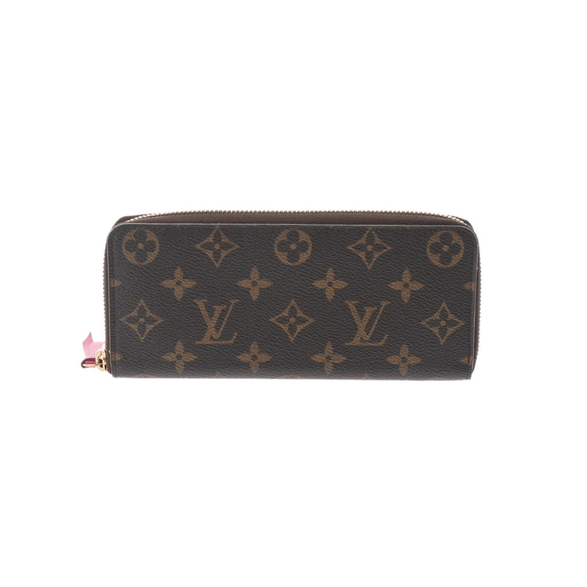 【コストコ お買い得】LOUIS VUITTON ルイヴィトン モノグラム ポルトフォイユ クレマンス ブラウン/ホットピンク M42119 レディース モノグラムキャンバス 長財布 Bランク 中古 _画像1