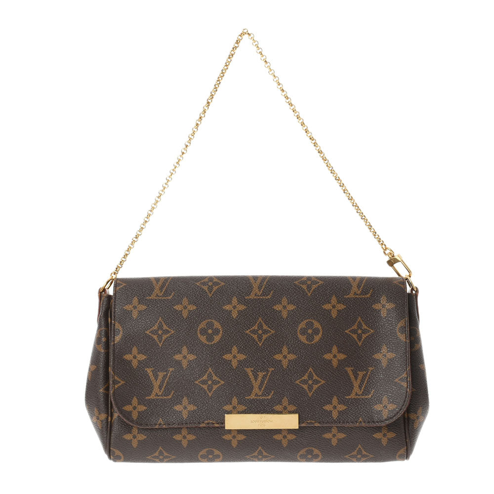 LOUIS VUITTON ルイヴィトン モノグラム フェイボリットMM ブラウン M40718 レディース モノグラムキャンバス ショルダーバッグ ABランク 中古 