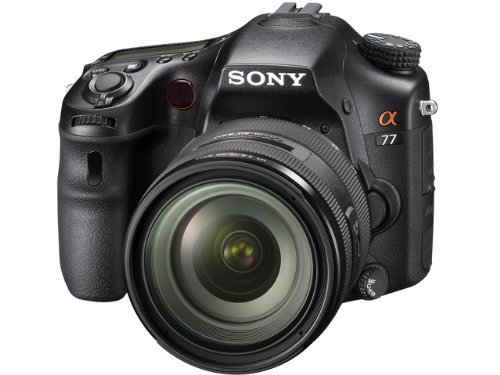 SONY ミラーレス一眼 α77 ズームレンズキット DT 16-50mm F2.8 SSM付属 SLT-A77VQ【中古品】