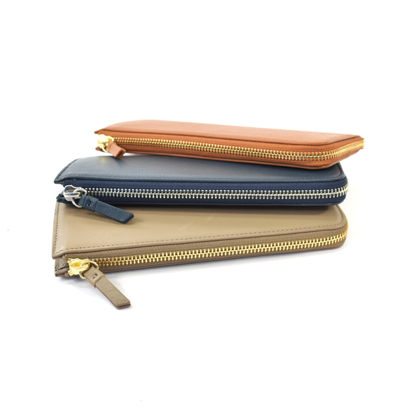 MahL+81　L-ShapedZipperLongWallet　本革　長財布　L字ウォレット　財布