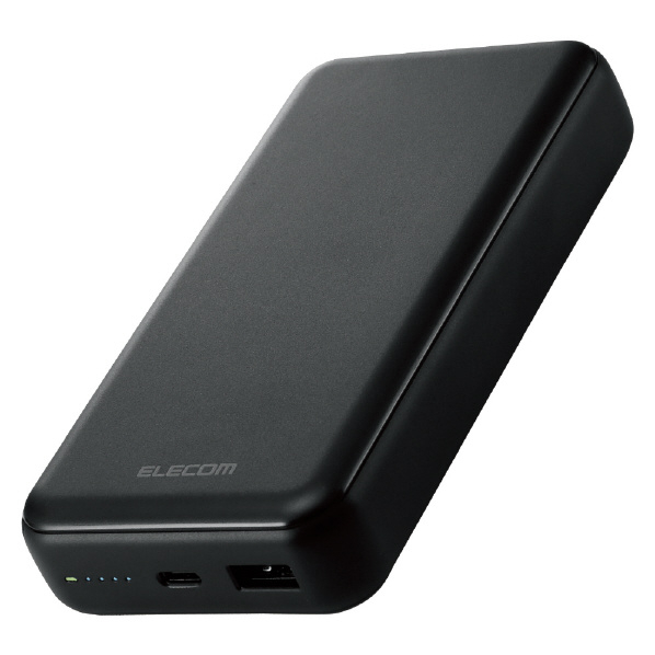 エレコム 20000mAh C+A 20W モバイルバッテリー ブラック DE-C34-20000BK