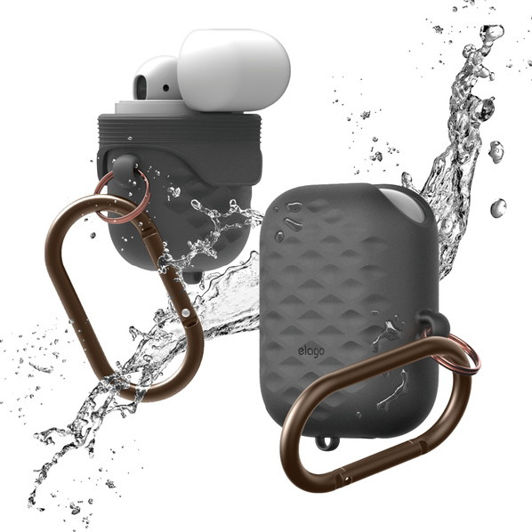 elago AirPods WaterProof Hang Case Active for AirPods Dark Gray EL_APDCSSCWA_DG