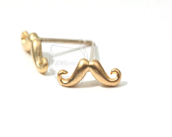 ERG-008-MG【4個入り】口ひげピアス,Mustache Earrings