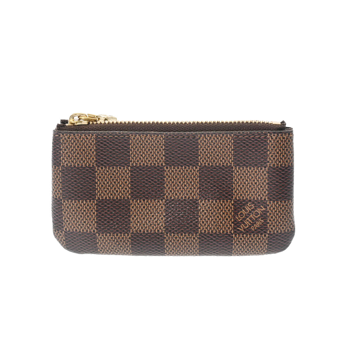 LOUIS VUITTON ルイヴィトン ダミエ ポシェットクレ  ブラウン N62658 ユニセックス ダミエキャンバス コインケース Aランク 中古 