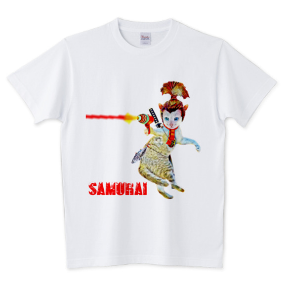 【Tシャツ】SAMURAI CAT レザー