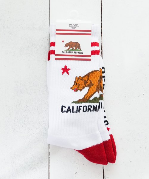 【EX】【EX002】【ZENITH】CALIFORNIA GRIZZLY SOCKS