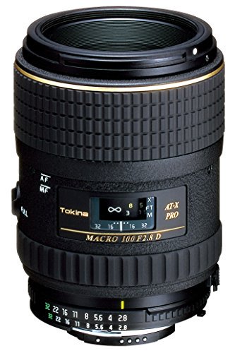 Tokina マクロレンズ AT-X M100 PRO D 100mm F2.8 MACRO キヤノン用 フィルム/デジタル一眼対応【中古品】