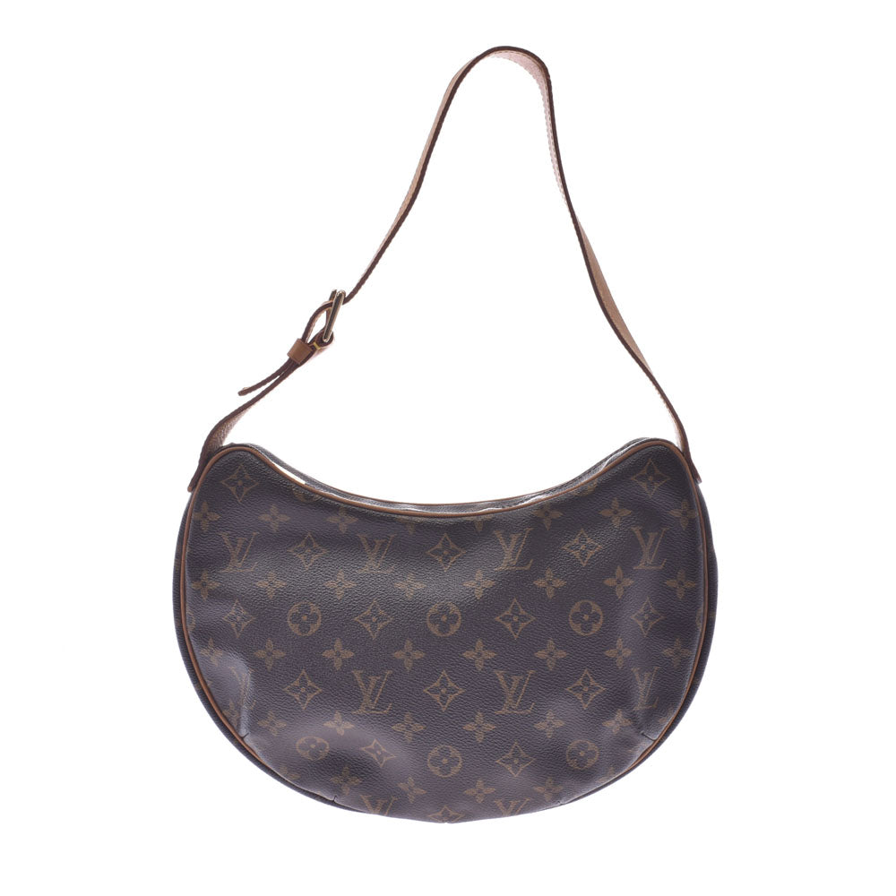 LOUIS VUITTON ルイヴィトン モノグラム クロワッサンMM ブラウン M51512 レディース モノグラムキャンバス ワンショルダーバッグ Bランク 中古 