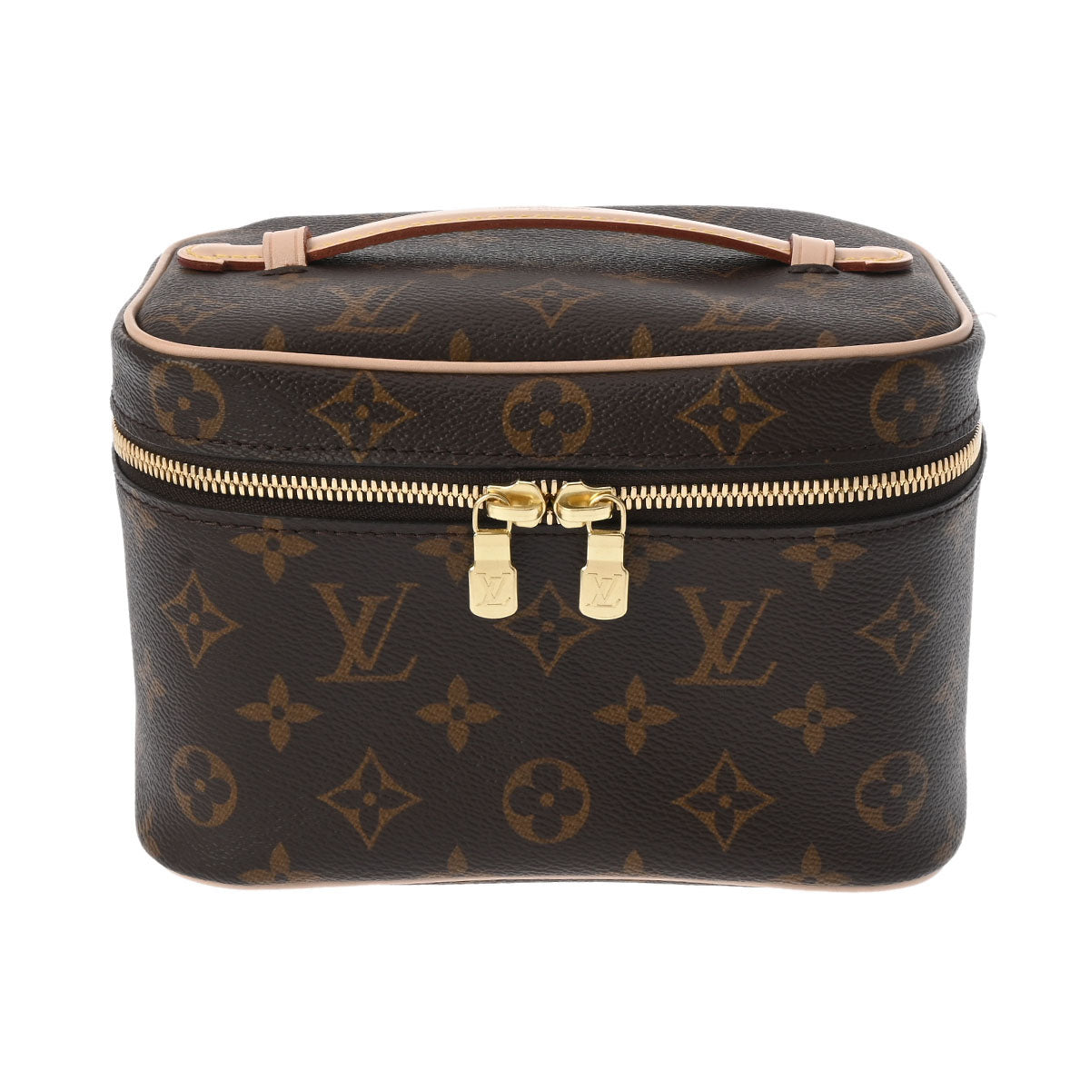 LOUIS VUITTON ルイヴィトン モノグラム ニース ミニ バニティバッグ ブラウン M44495 レディース モノグラムキャンバス ハンドバッグ 新同 中古 