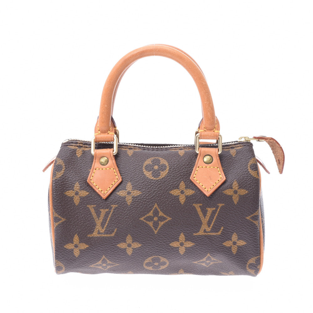 LOUIS VUITTON ルイヴィトン モノグラム ミニスピーディ ブラウン M41534 レディース ハンドバッグ Bランク 中古 