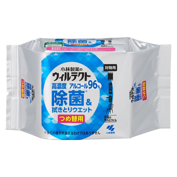 小林製薬 ウィルテクト 高濃度 除菌拭きとりウエットシート 替 50枚 FCB8496