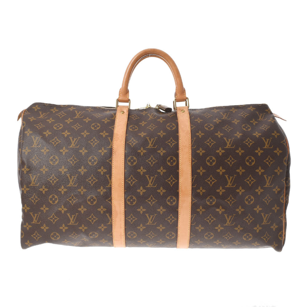 LOUIS VUITTON ルイヴィトン モノグラム キーポル55 ブラウン M41424 ユニセックス モノグラムキャンバス ボストンバッグ Bランク 中古 