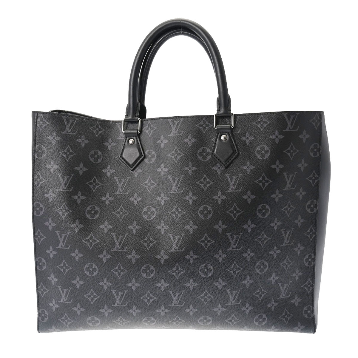 LOUIS VUITTON ルイヴィトン モノグラムエクリプス グランサック 黒/グレー M44733 メンズ モノグラムキャンバス トートバッグ Aランク 中古 