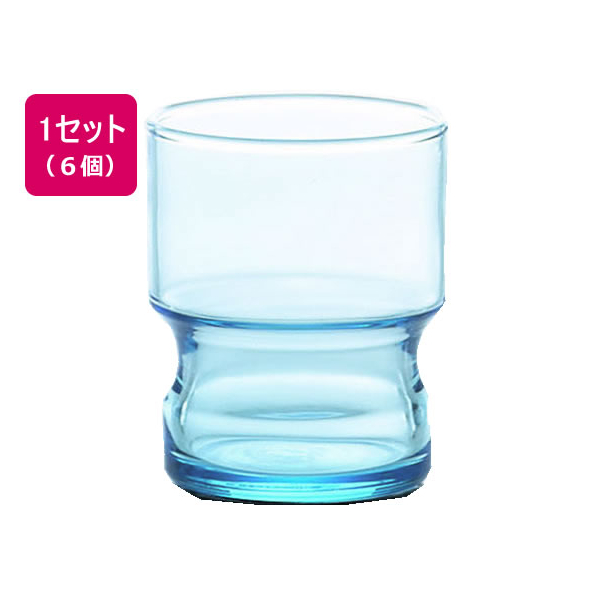 東洋佐々木ガラス スタックタンブラーパブ ブルー 245ml 6個 F139202-CB-02152-BL