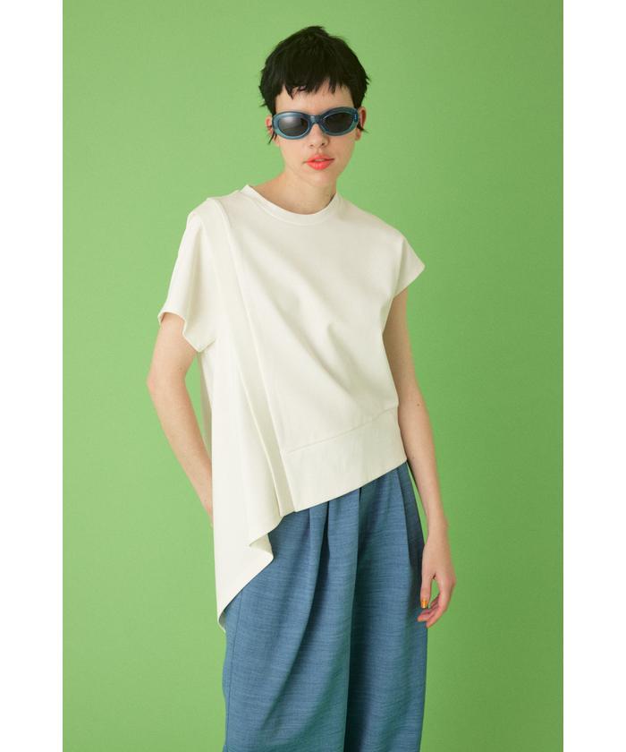 ヘリンドットサイ/［予約］Asymmetry Ponte  tops