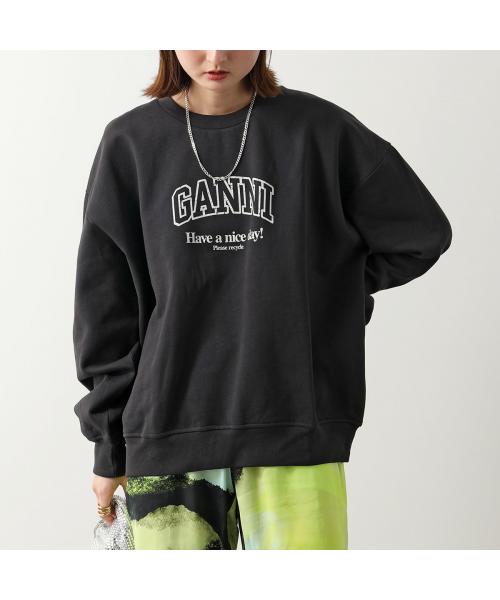 ガニー/GANNI スウェットシャツ ISOLI GANNI OVERSIZED SWEATSHI･･･