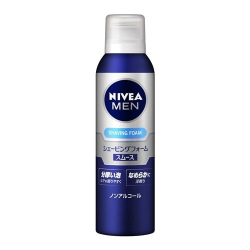 花王(Kao) ニベアフォーメン (NIVEA FOR MEN) シェービングフォーム スムース (195g)