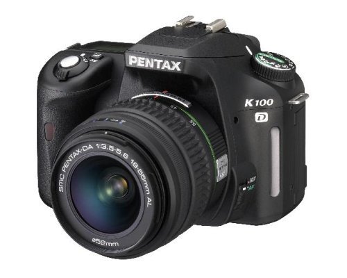 PENTAX デジタル一眼レフカメラ K100D レンズキット DA 18-55mmF3.5-5.6AL付き【中古品】