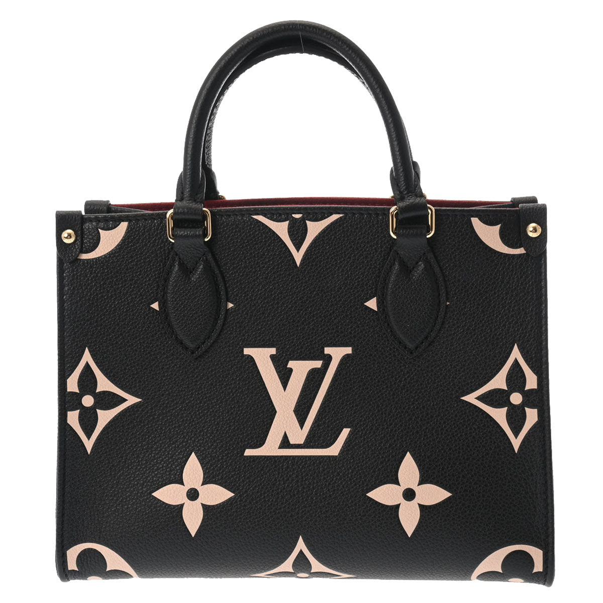 LOUIS VUITTON ルイヴィトン モノグラムアンプラント オンザゴーPM  ブラック/ベージュ M45659 レディース レザー ハンドバッグ 未使用 