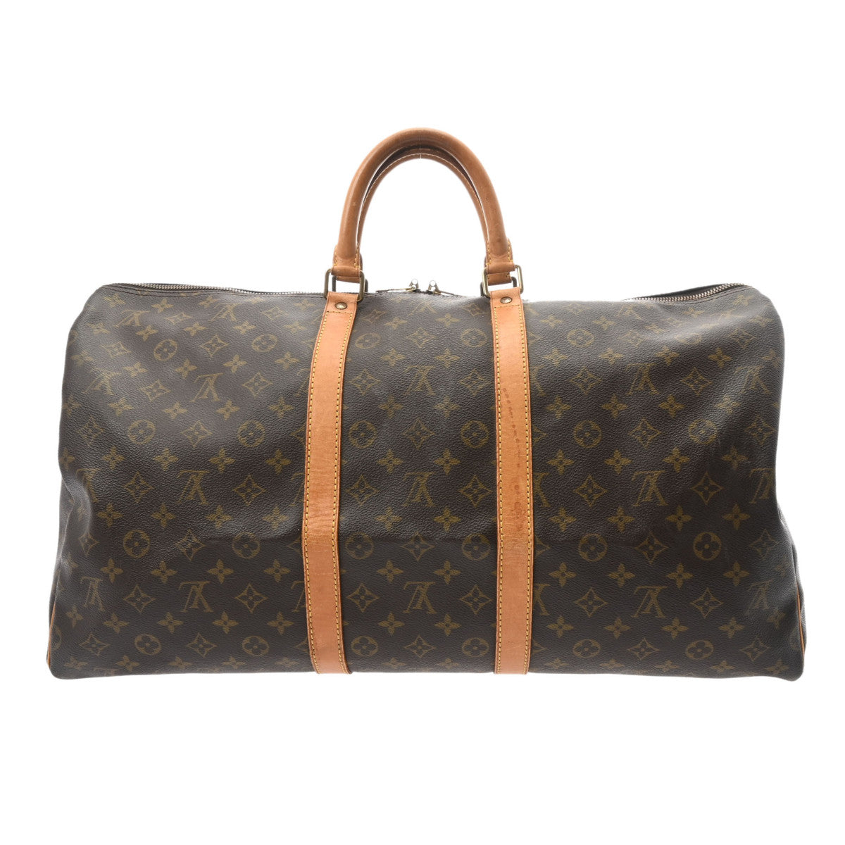 LOUIS VUITTON ルイヴィトン モノグラム キーポル55 ブラウン M41424 レディース モノグラムキャンバス ボストンバッグ Bランク 中古 