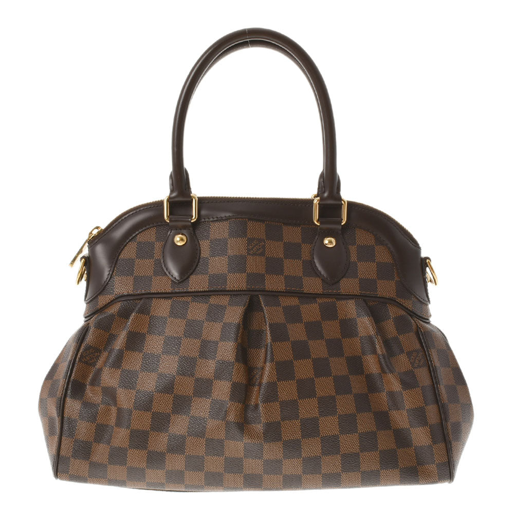 LOUIS VUITTON ルイヴィトン ダミエ トレヴィPM 2WAYバッグ ブラウン N51997 レディース ダミエキャンバス ハンドバッグ Aランク 中古 