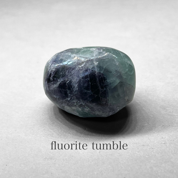 fluorite tumble / フローライトタンブル C ( クラック・レインボーあり )