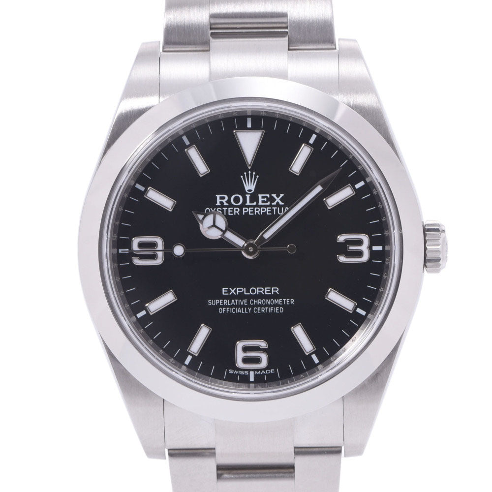 ROLEX ロレックス エクスプローラー1  EX1 214270 メンズ SS 腕時計 自動巻き 黒文字盤 Aランク 中古 