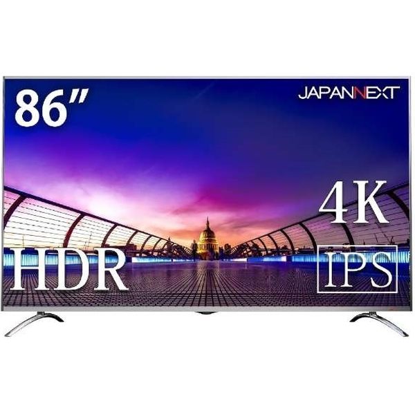 JAPANNEXT86インチワイド強化ガラス仕様 4K液晶モニターJN-IPS8600UHDR-KG1台　大型モニター（直送品）