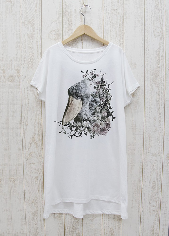 ronronHUSHBILL ワンピースTee　Calld?（ホワイト） / R036-O-WH