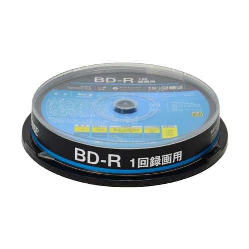 グリーンハウス GH-BDR25A10 1回録画用BD-R 10枚入りスピンドル