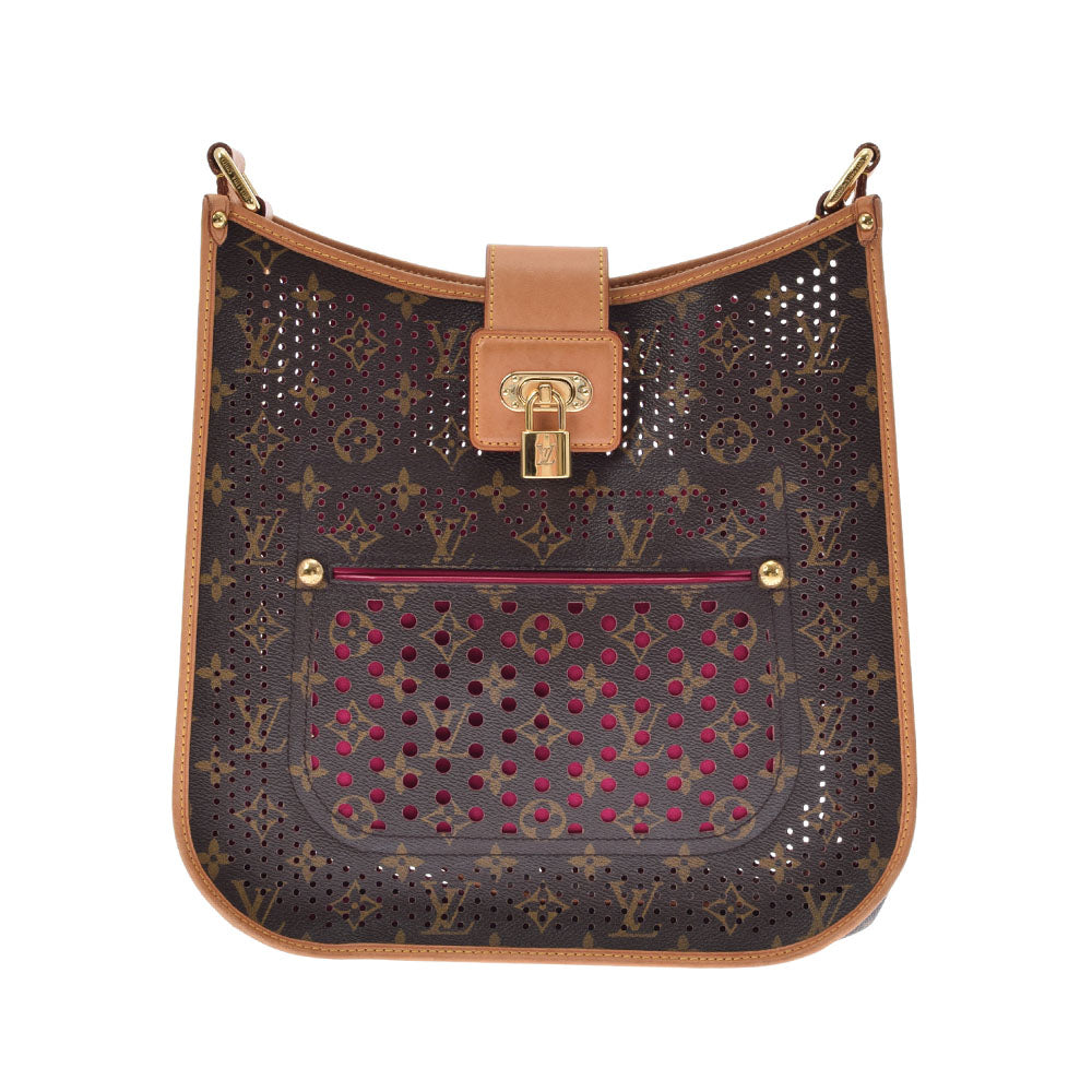 LOUIS VUITTON ルイヴィトン モノグラム ペルフォ ミュゼット フューシャ M95172 レディース モノグラムキャンバス ショルダーバッグ ABランク 中古 