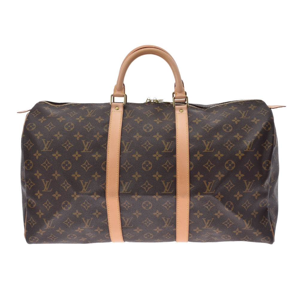 LOUIS VUITTON ルイヴィトン モノグラム キーポル50 ブラウン M41426  ユニセックス モノグラムキャンバス ボストンバッグ Aランク 中古 