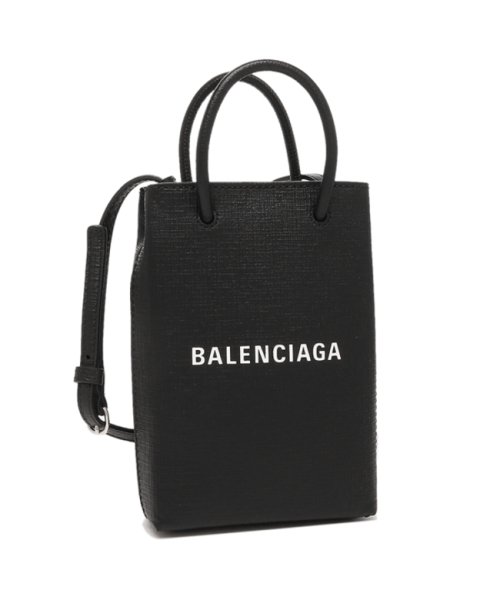 バレンシアガ ショルダーバッグ ハンドバッグ ロゴ ブラック レディース BALENCIAGA 7577730 AI2N 1000