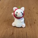 プチトマトにゃんこ（羊毛フェルト猫）