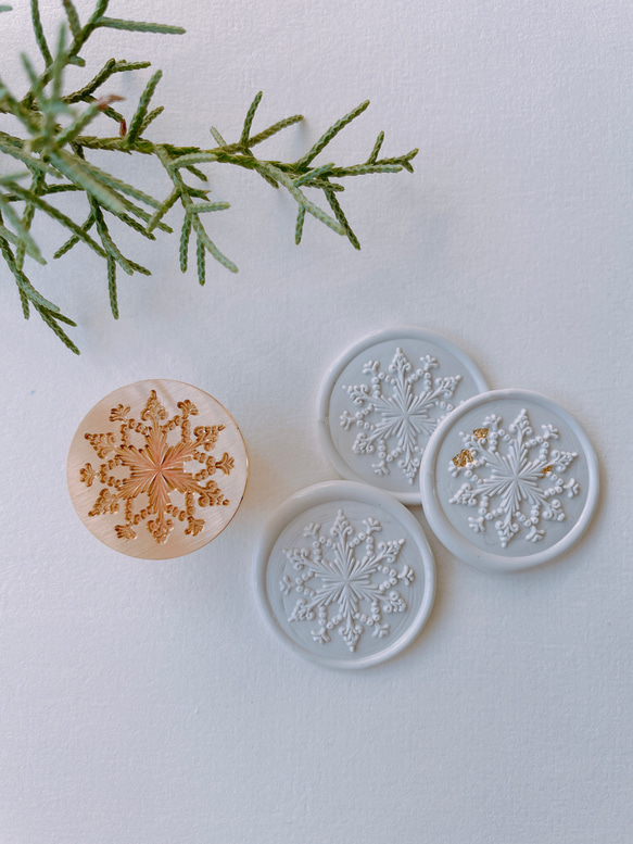 Wax Stamp -雪の結晶 ／スタンプヘッド