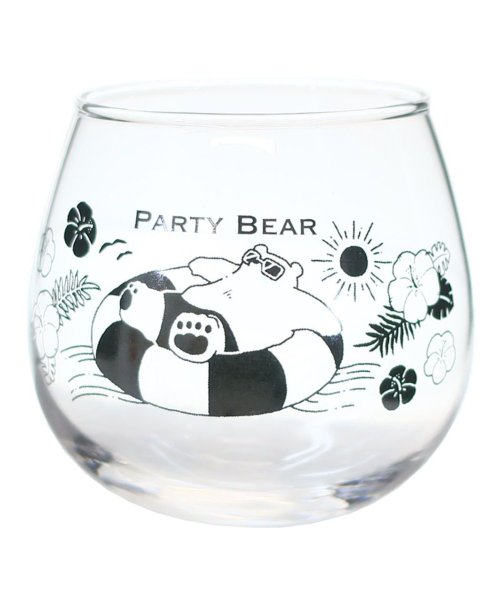 ガラスコップ ゆらゆらグラス PARTY BEAR サンアート プレゼント ギフト グッズ