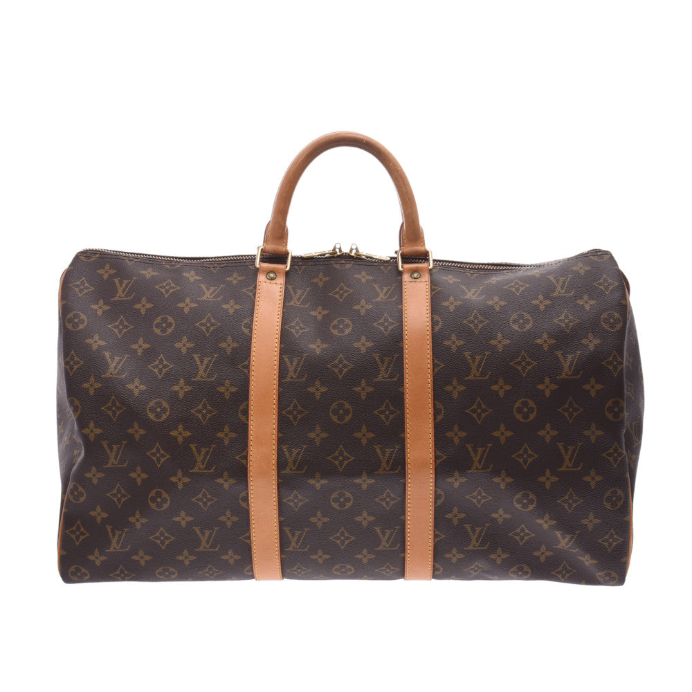 LOUIS VUITTON ルイヴィトン モノグラム キーポル50 ブラウン M41426 ユニセックス モノグラムキャンバス ボストンバッグ Bランク 中古 