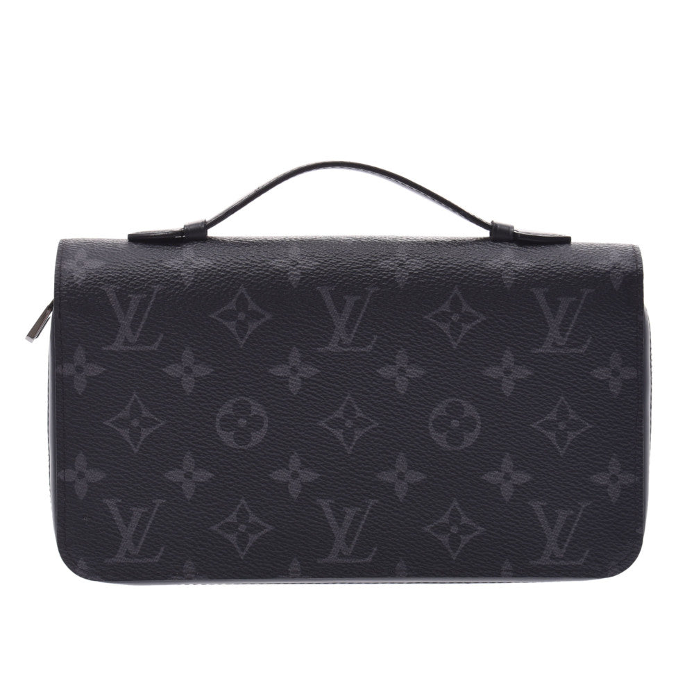 LOUIS VUITTON ルイヴィトン モノグラム エクリプス ジッピー XL 黒/グレー M61698 メンズ モノグラムエクリプスキャンバス 長財布 Aランク 中古 