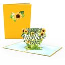 ポップアップグリーティングカード　Happy Mother’s Day Sunflowers