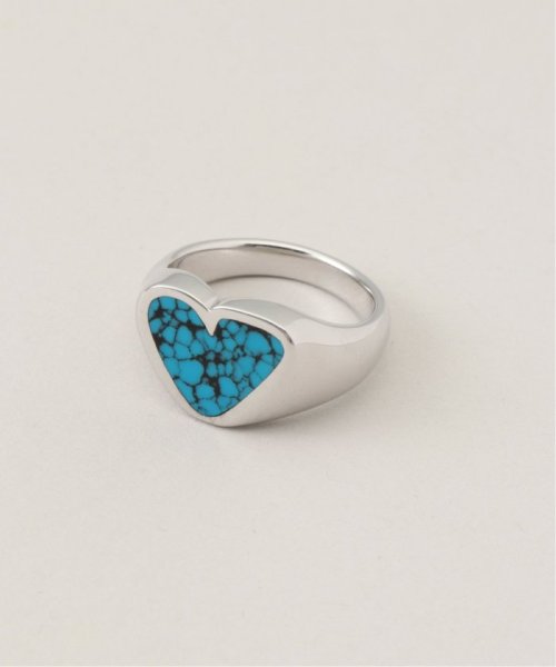 【PREEK/プリーク】rough heart turquoise ring