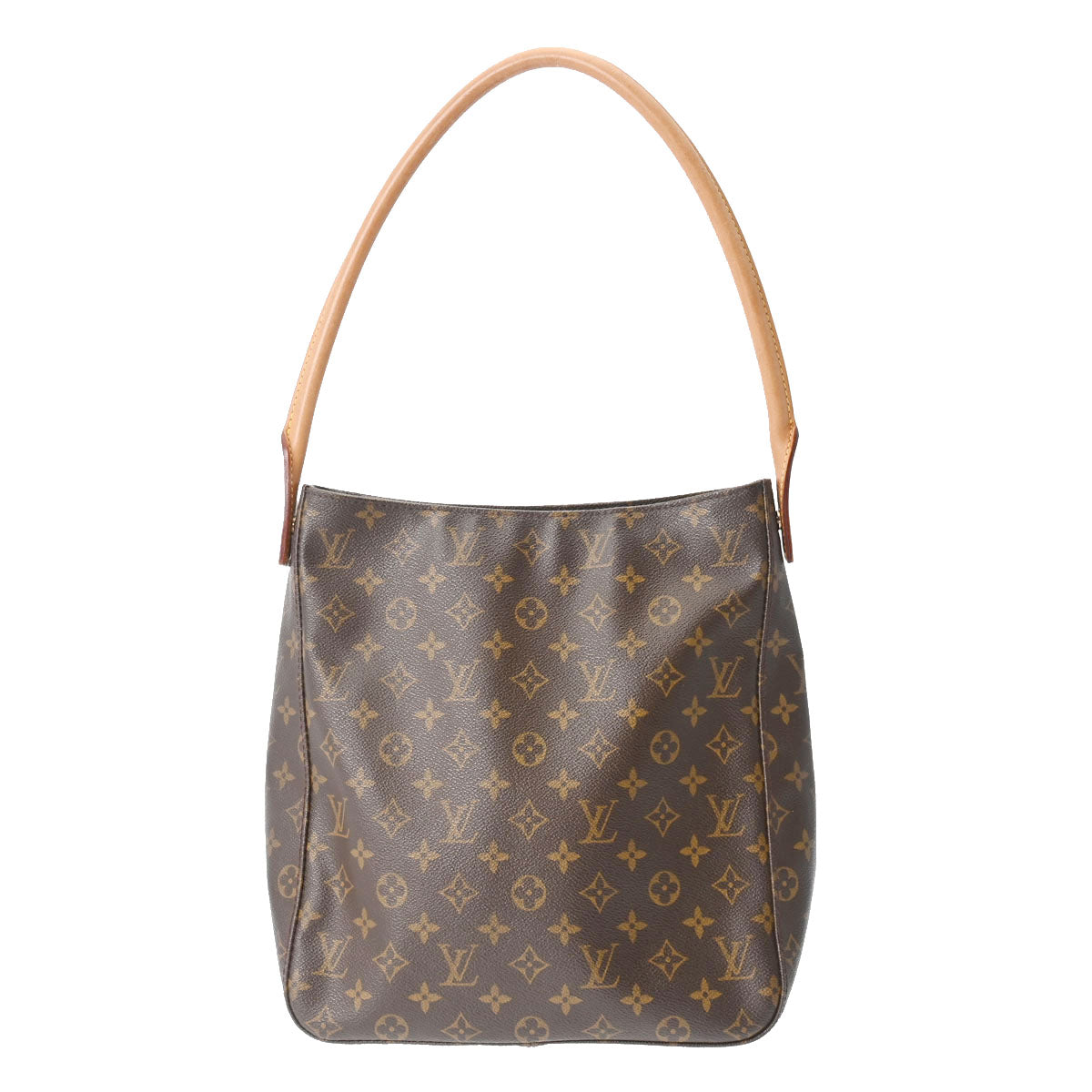 LOUIS VUITTON ルイヴィトン モノグラム ルーピング GM ブラウン M51145 レディース モノグラムキャンバス ワンショルダーバッグ Bランク 中古 