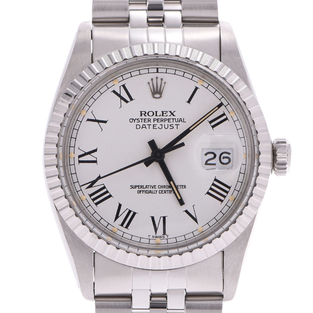 ROLEX ロレックス デイトジャスト 16030 メンズ WG/SS 腕時計 自動巻き バックリー文字盤 ABランク 中古 