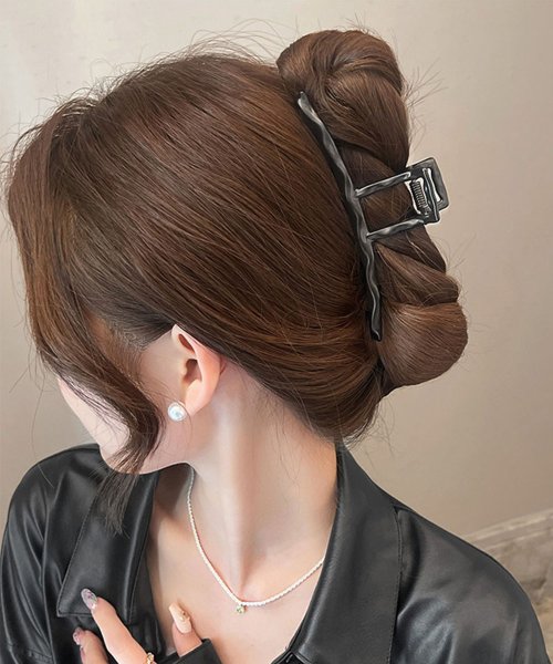 バンスクリップ ヘアクリップ ウェーブ