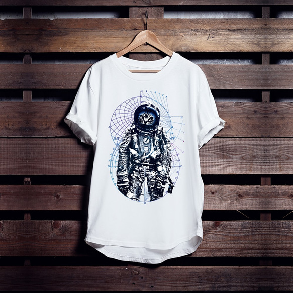 ねこスペースTシャツ「Astro Cats」